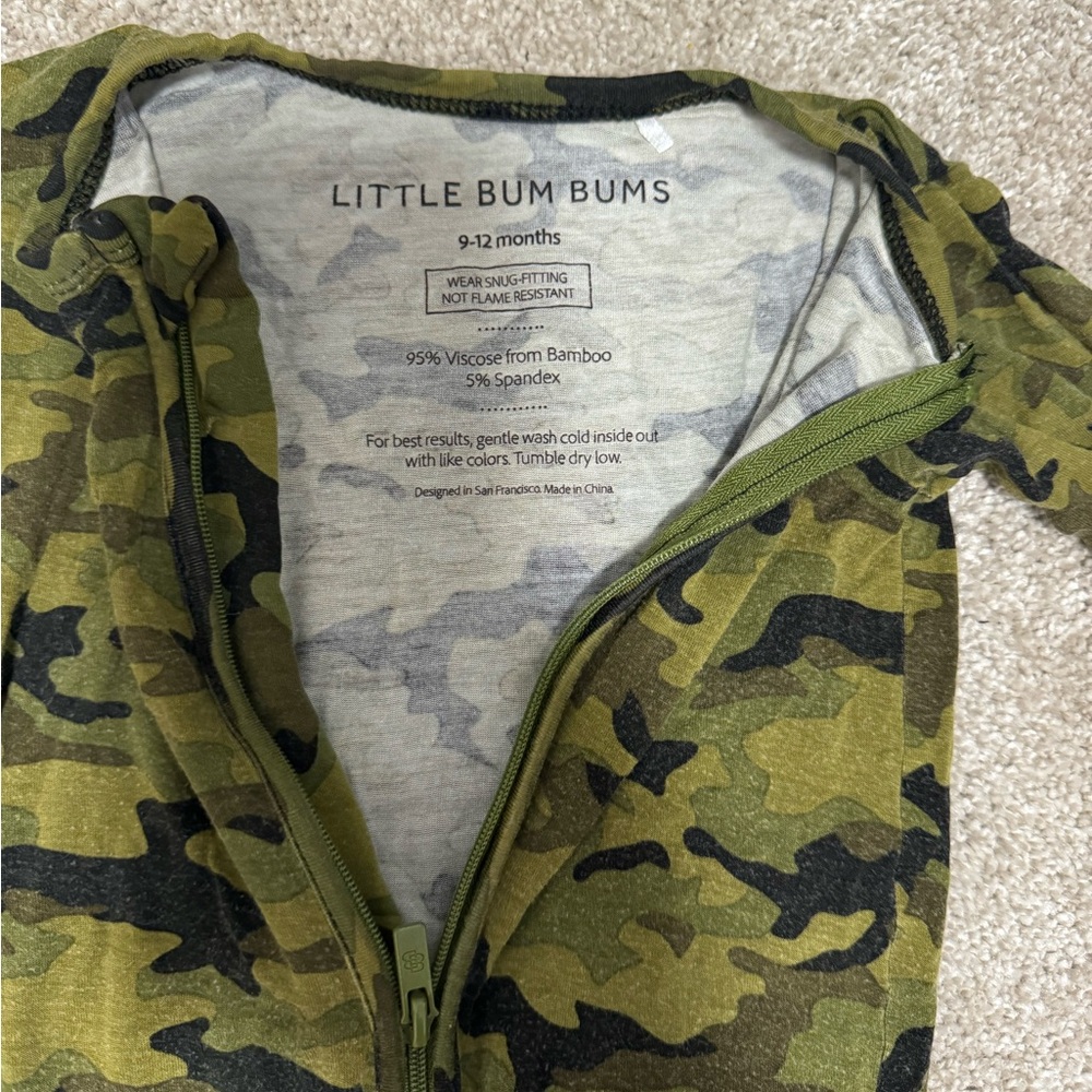 Little Bum Bum Camo Onsie